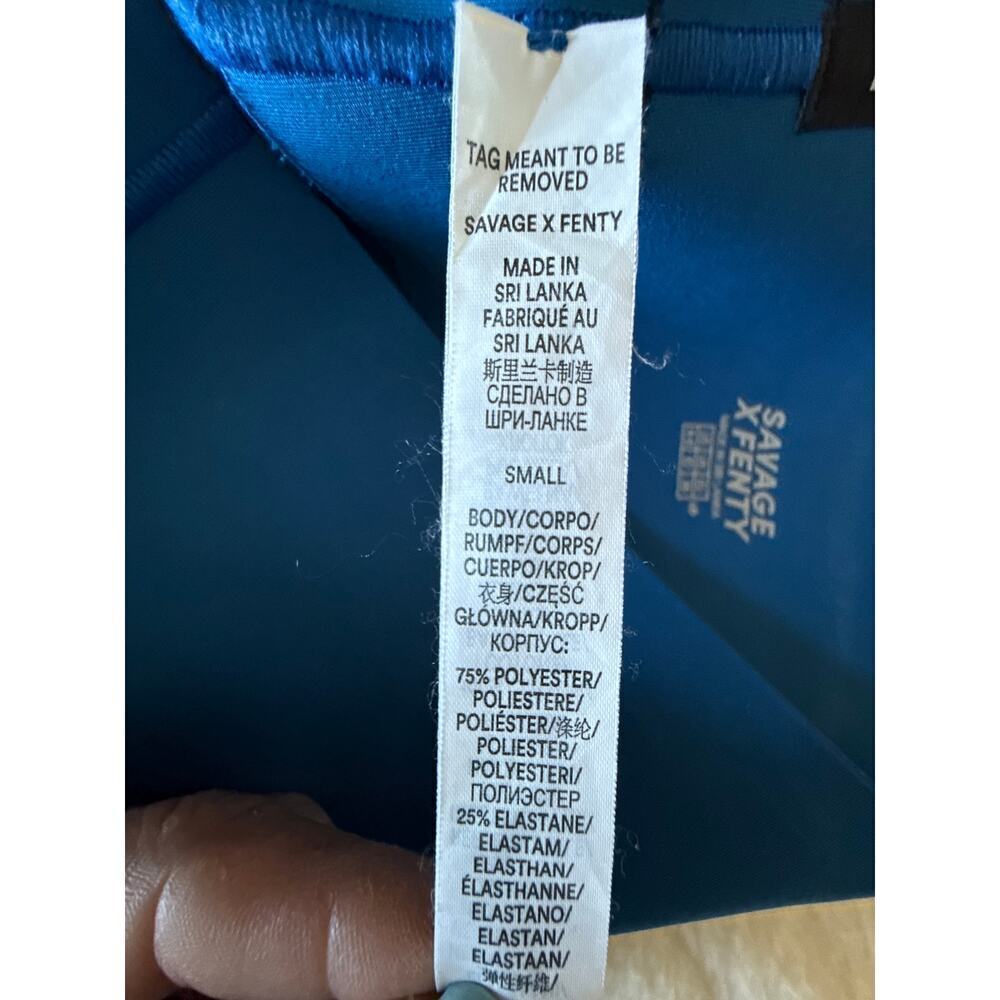Savage X Fenty Hotline High Rise Leggings Womens Size 4-6 Blue NEW - Picture 12 of 13